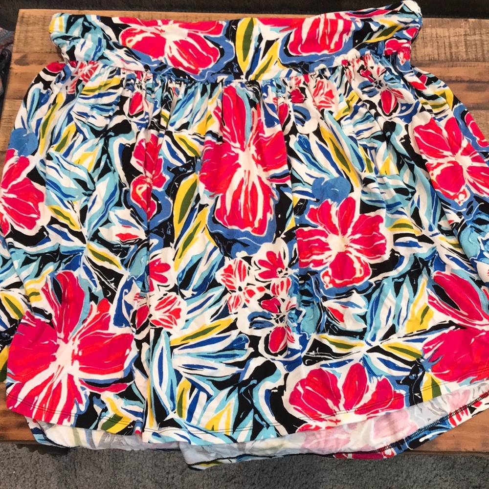 Lane Bryant fun floral skirt 18/20 stretchy